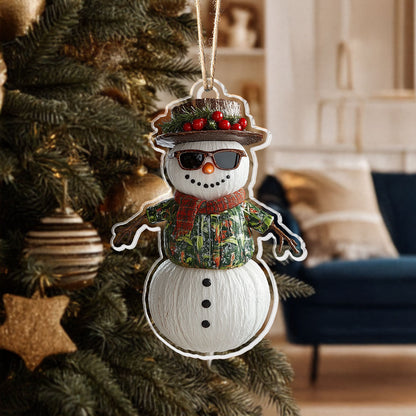 Shineful 2D Acrylic Ornament - Coconut Snowman