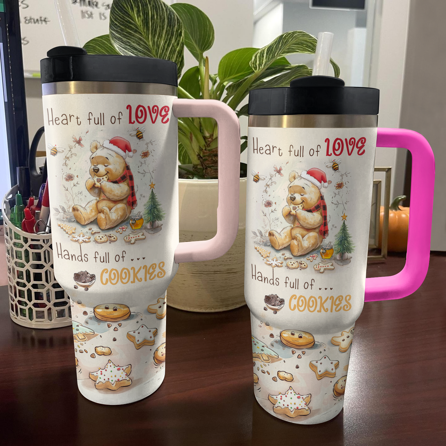 Shineful Tumbler Winnie Christmas Cookie Lover