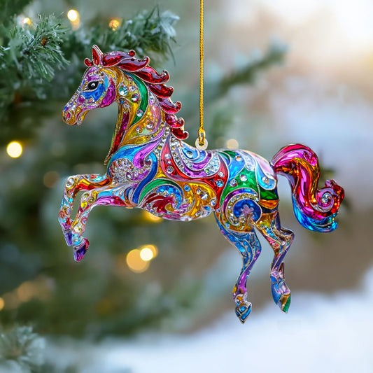 Shineful 2D Acrylic Ornament Sparkle Horse