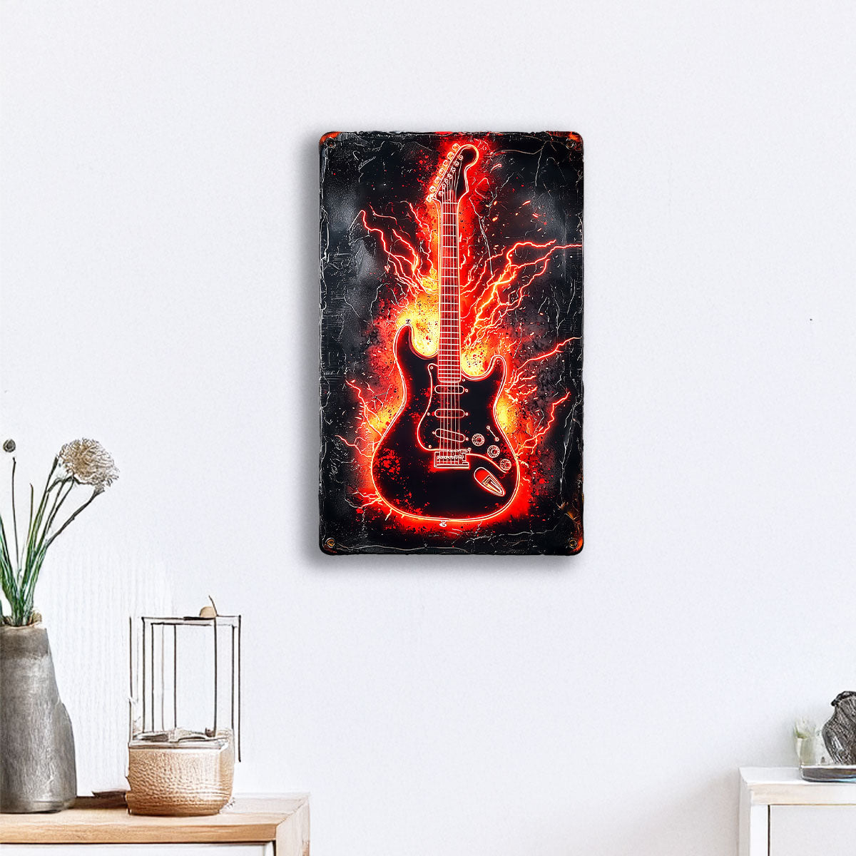 Shineful 2D Metal Sign - Electrify Guitar Metal Sign