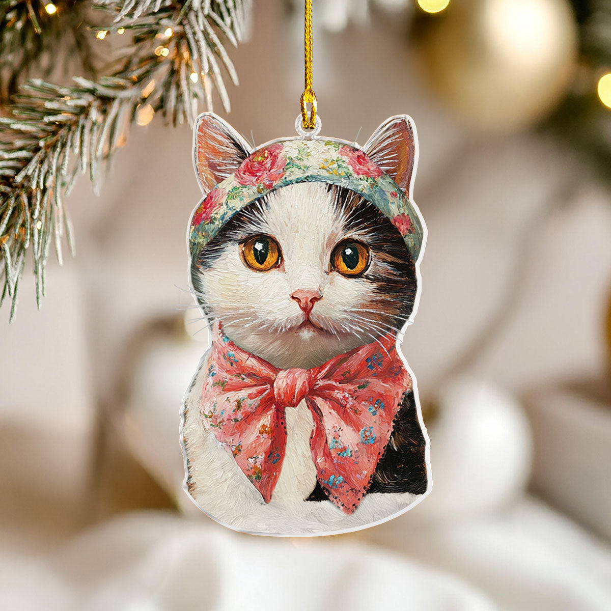 Shineful 2D Acrylic Ornament Meow Holiday