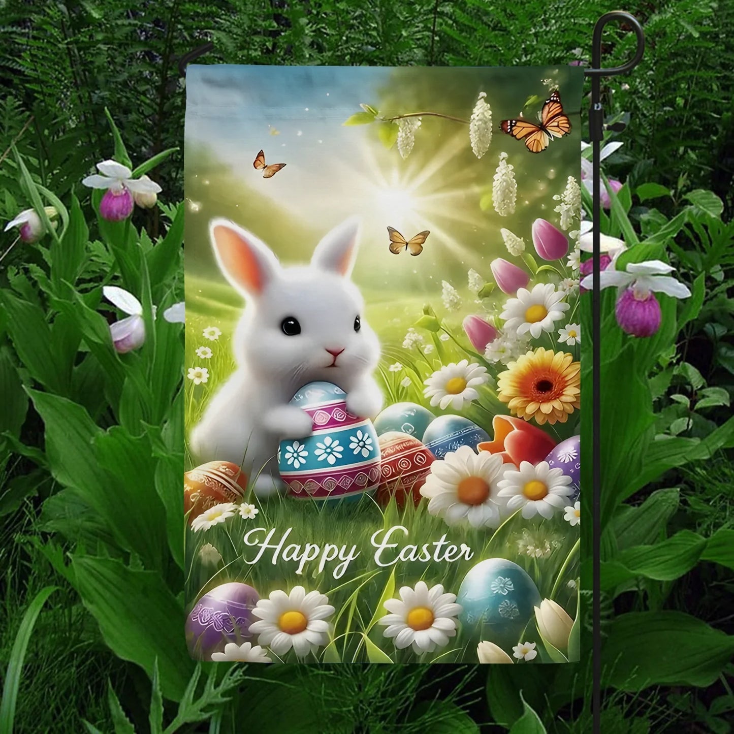 Shineful Garden Flag 12" x 18" Blooming Easter Magic