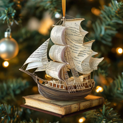 Shineful 2D Acrylic Ornament The Ship of Knowledge