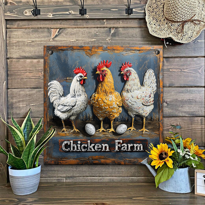 Shineful 2D Metal Sign The Hen House