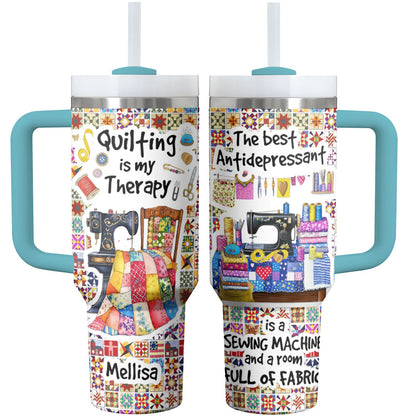 Sewing Shineful Tumbler Personalized The Best Therapy