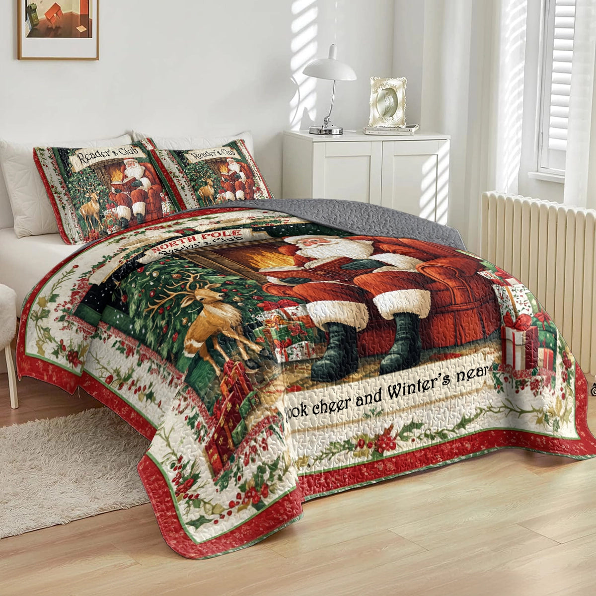 Shineful All Season Quilt 3-Piece Set Winter Wonderland Reader's