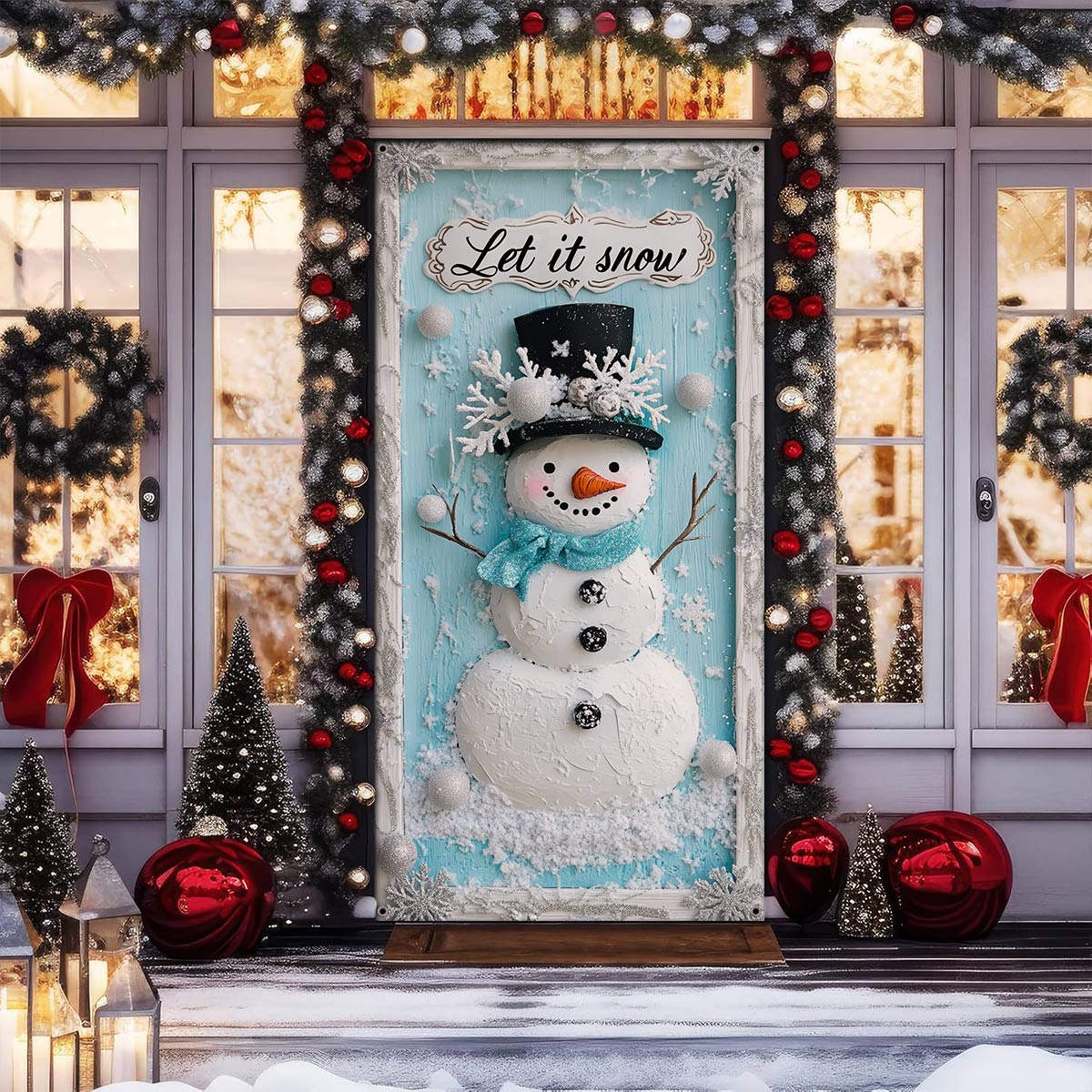 Shineful Door Cover - Let It Snow