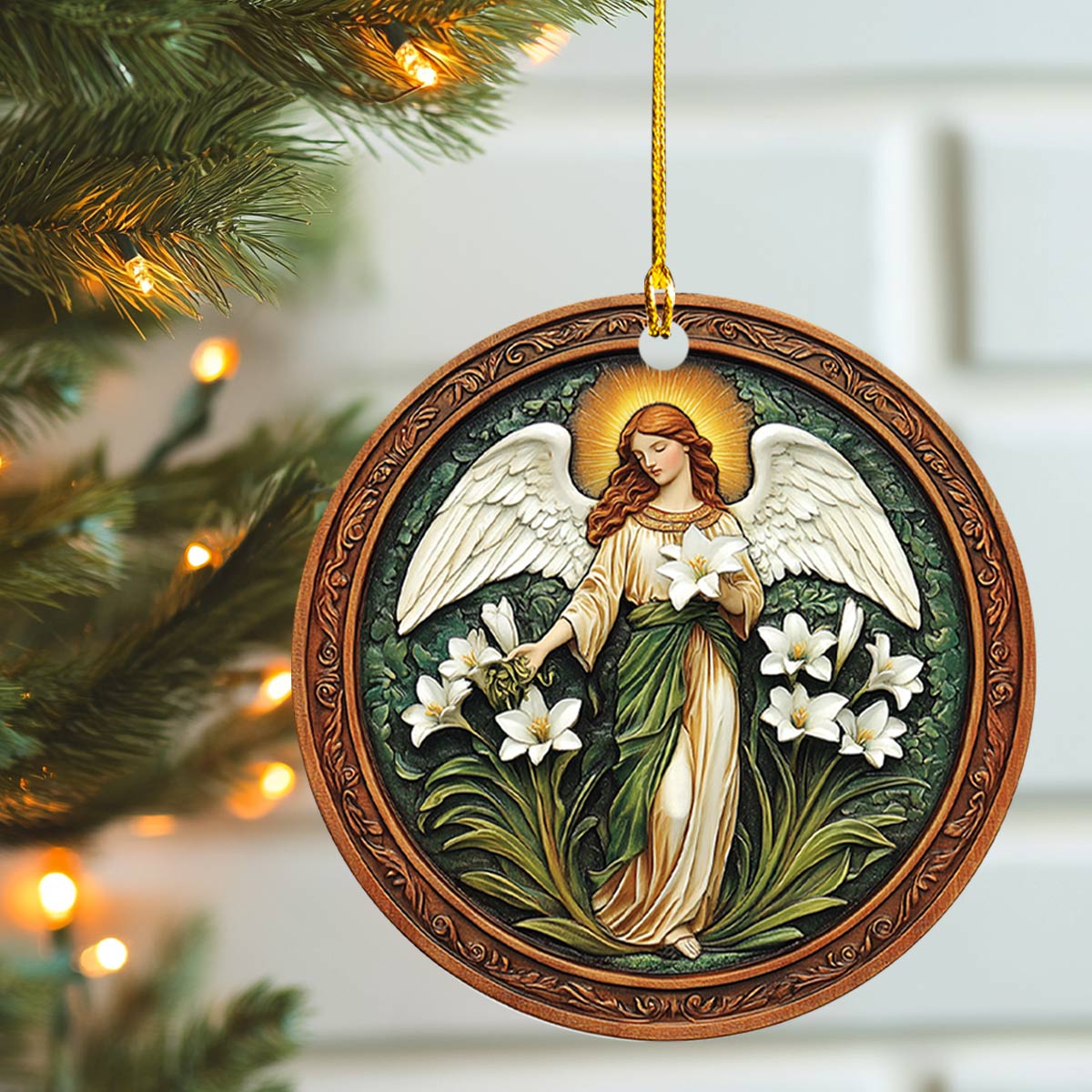 Shineful 2D Acrylic Ornament Angelic Bloom