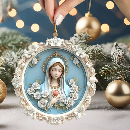 Shineful 2D Acrylic Ornament Blessed Virgin Mary Christmas