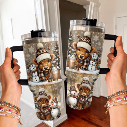 Shiny Tumbler Cozy Cow Winter Wärme Edition