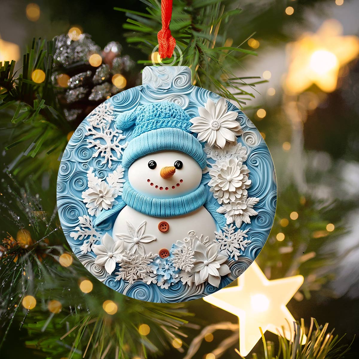 Shineful 2D Acrylic Ornament Winter Chic