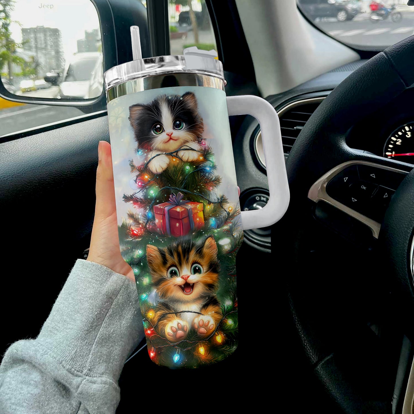 Shineful Tumbler Merry & Meowy Christmas