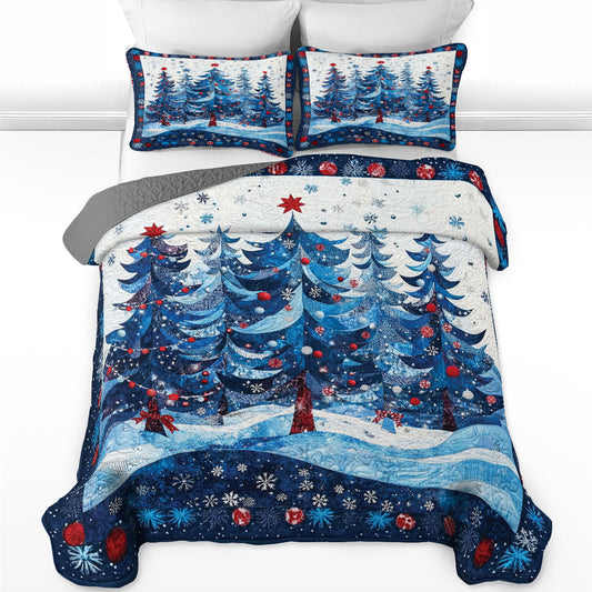 Shineful All Season Quilt 3-Piece Set Evergreen Dreams