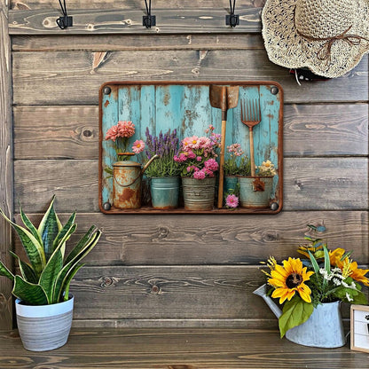 Shineful 2D Metal Sign Rustic Garden Vibe