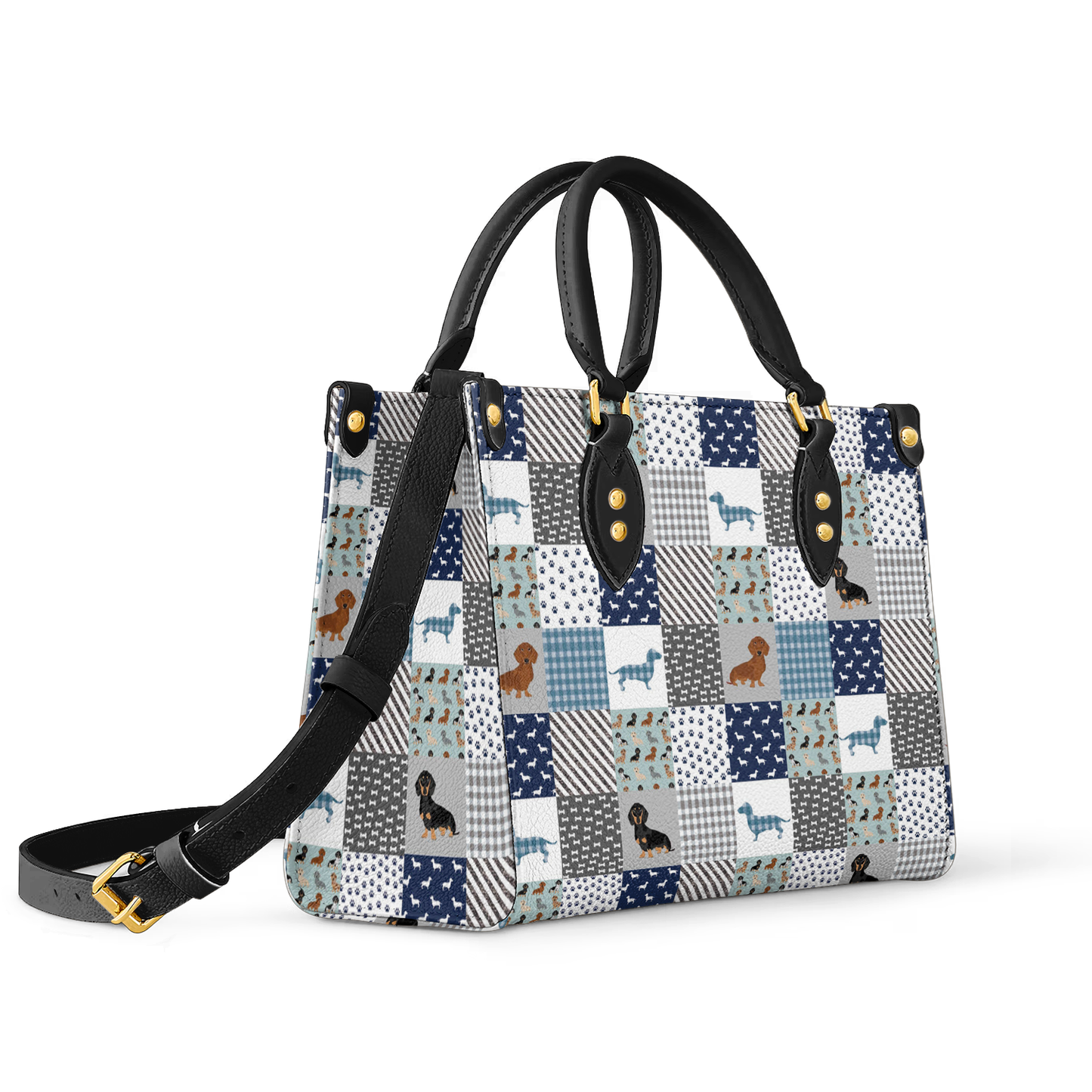 Sac en cuir brillant Dachshund Delight