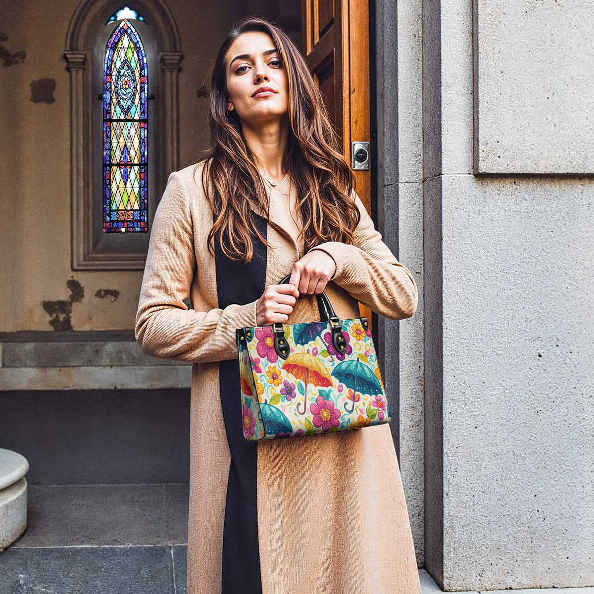 Sac en cuir brillant pour parapluie de jardin