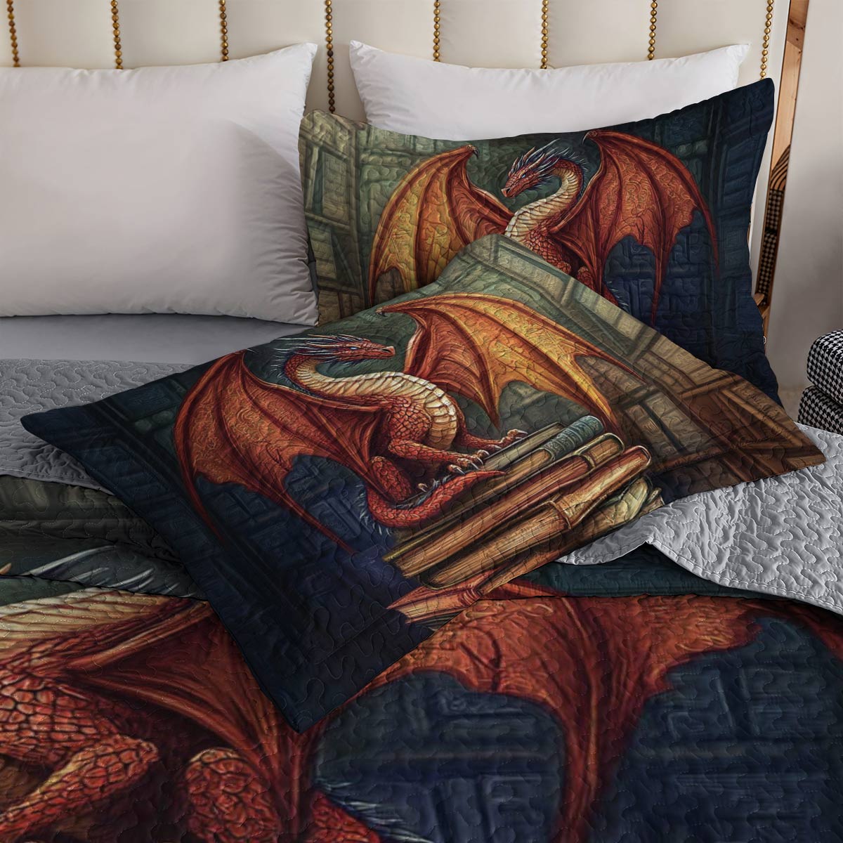 Shineful All Season Quilt 3-Piece Set Dragon's Tale