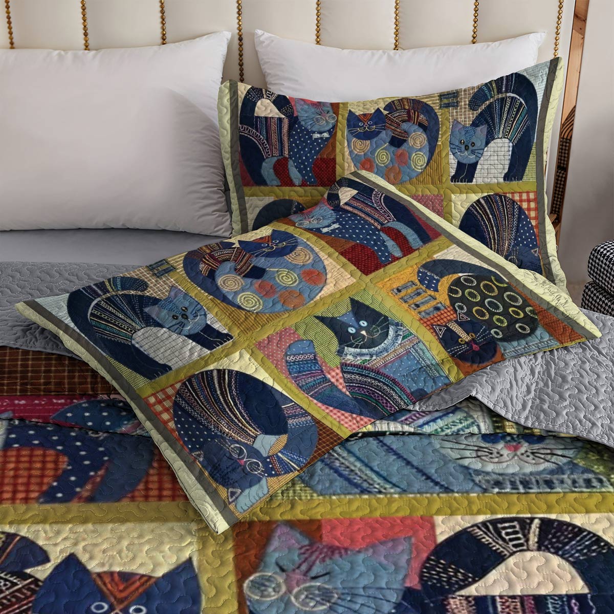 Shineful All Season Quilt 3-teiliges Set Catty Corner 