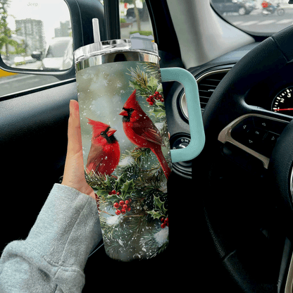 Shineful Tumbler Cardinal Winter Wonderland