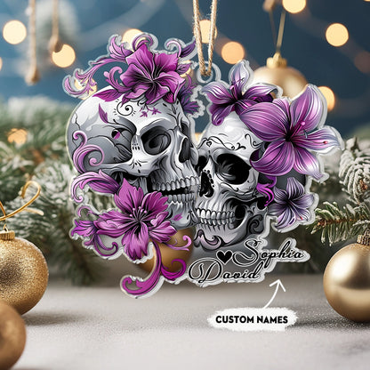 Shineful 2D Acrylic Ornament Personalized Skull Love Forever