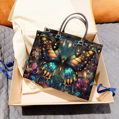 Shineful Leather Bag Butterfly Twilight Glow