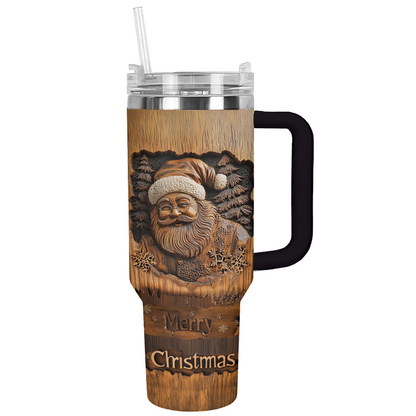 Shineful Tumbler Old World Santa