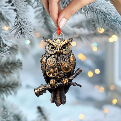 Shineful 2D Acrylic Ornament - Steam-Powered Owl