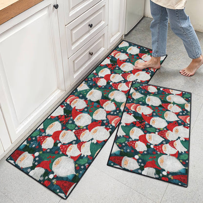 Shineful Ultra-Thin Non Skid Floor Mat, Kitchen Rugs  Santa Cheer