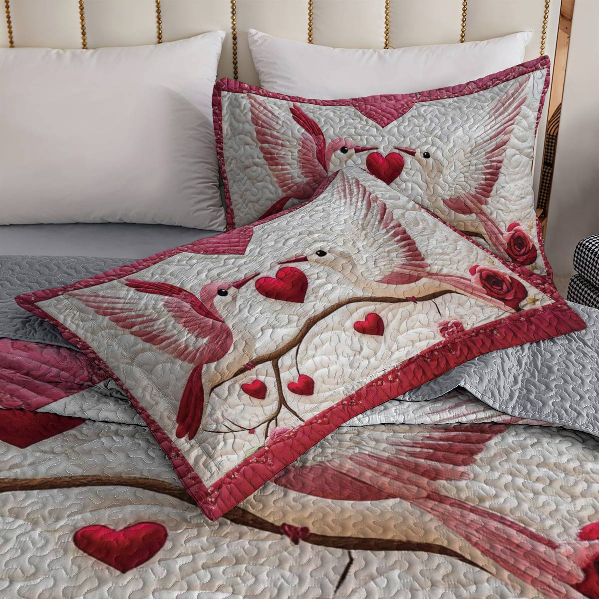 Shineful All Season Quilt 3-Piece Set Hummingbird Love