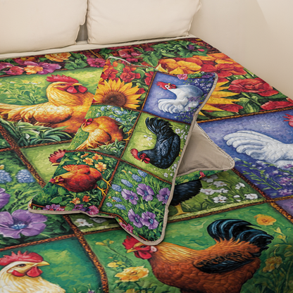 Shineful All Season Quilt 3-Piece Set Cluck 'n' Cozy