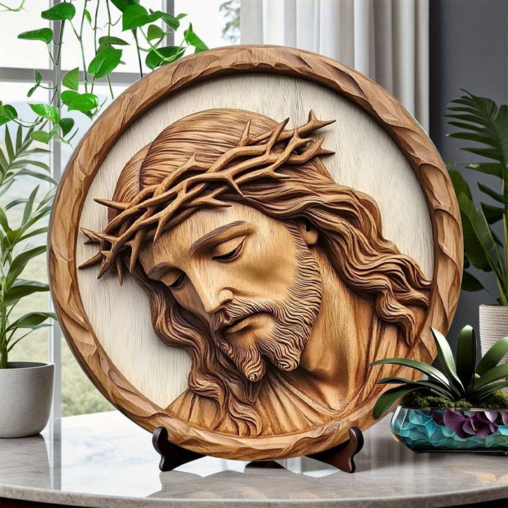 Shineful 2D Wooden Plaque, Hanging Decor, Door Sign Divine Sacrifice