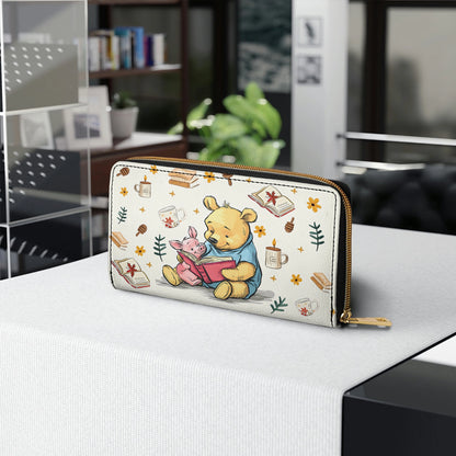 Glänzende Leder Clutch mit Trageriemen für kleine Dinge