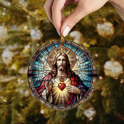 Shineful 2D Acrylic Ornament Sacred Heart Jesus