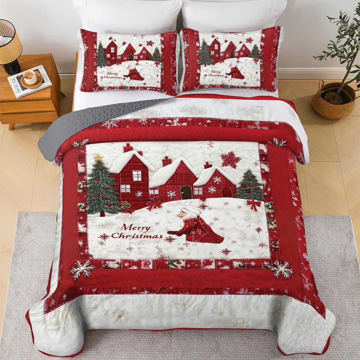 Shineful All Season Quilt 3-Piece Set - Christmas