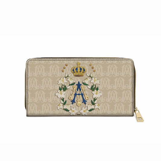 Shineful Leather Clutch Purse With Wristlet Strap Handle Royal Devotion