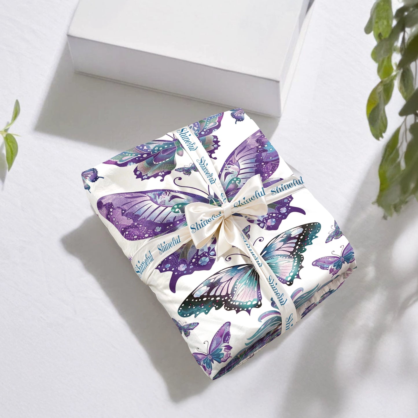 Shineful Fitted Sheet Mystic Butterfly