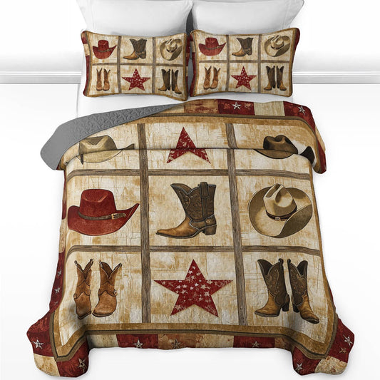 Shineful All Season Quilt 3-Piece Set - Cowboy's Gear