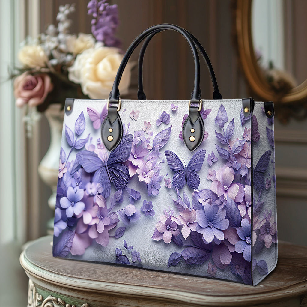 Shineful Leather Bag Wings Over Blooms