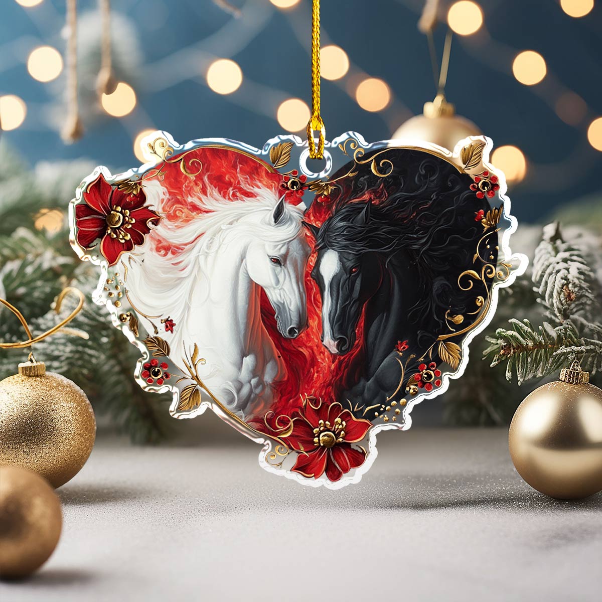 Shineful 2D Acrylic Ornament Noble Equine