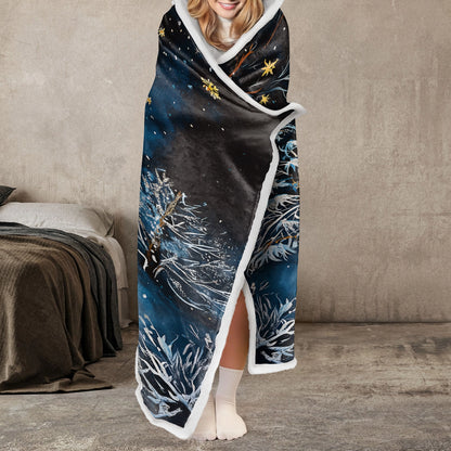 Shineful Wearable Hooded Blanket - Frosty Night