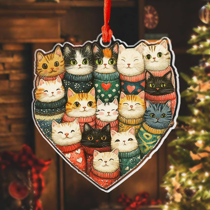 Shineful 2D Acrylic Ornament Purrfectly Cozy