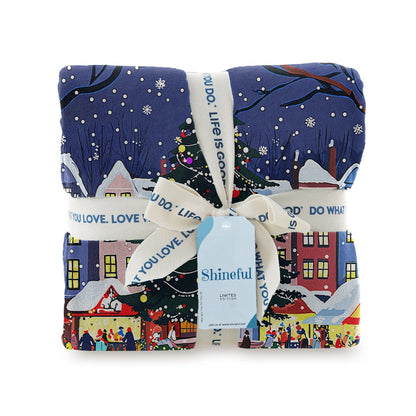 Couverture polaire Shineful Marché de Noël