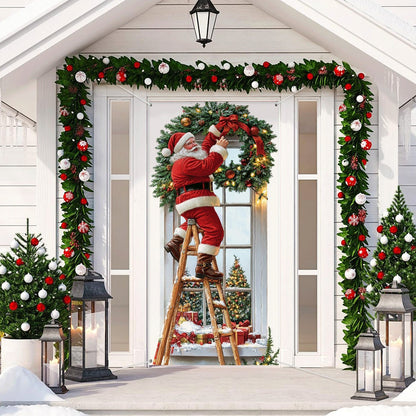 Shineful Door Cover Santa's Surprise