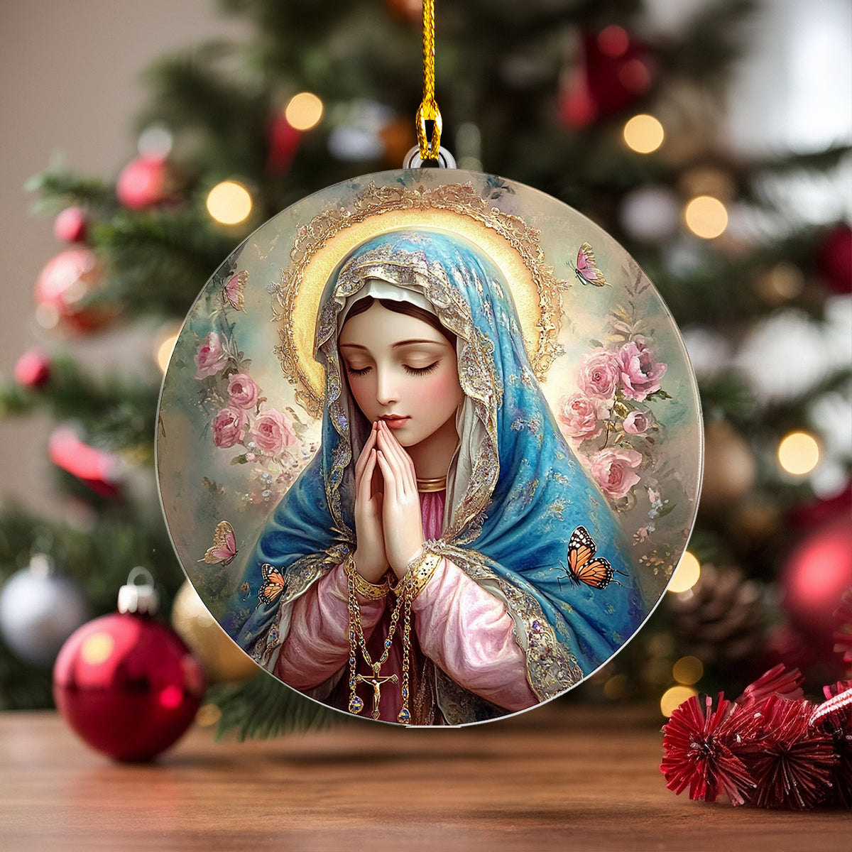 Shineful 2D Acrylic Ornament Holy Rosary