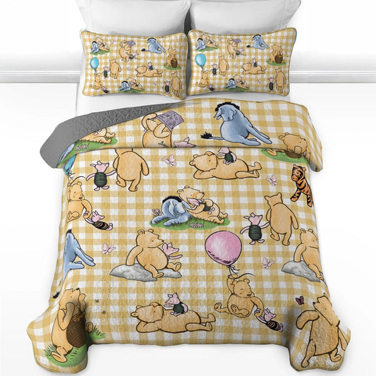 Shineful All Season Quilt 3-Piece Set Sunny Days with Pooh