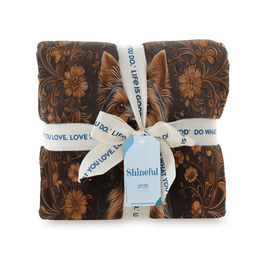 Shineful Fleece Blanket Timeless Yorkie Charm