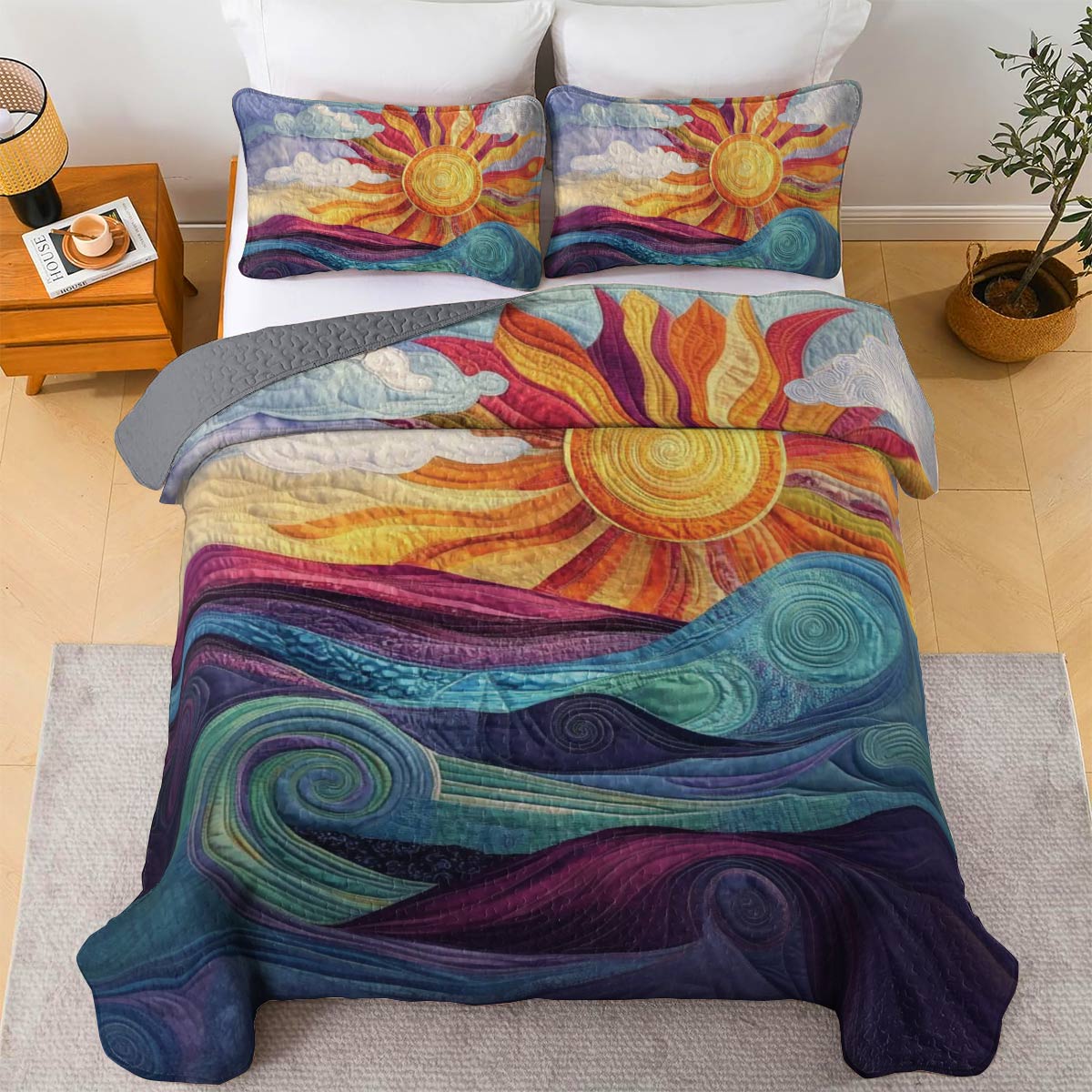 Shineful All Season Quilt 3-Piece Set Coastal Dreams