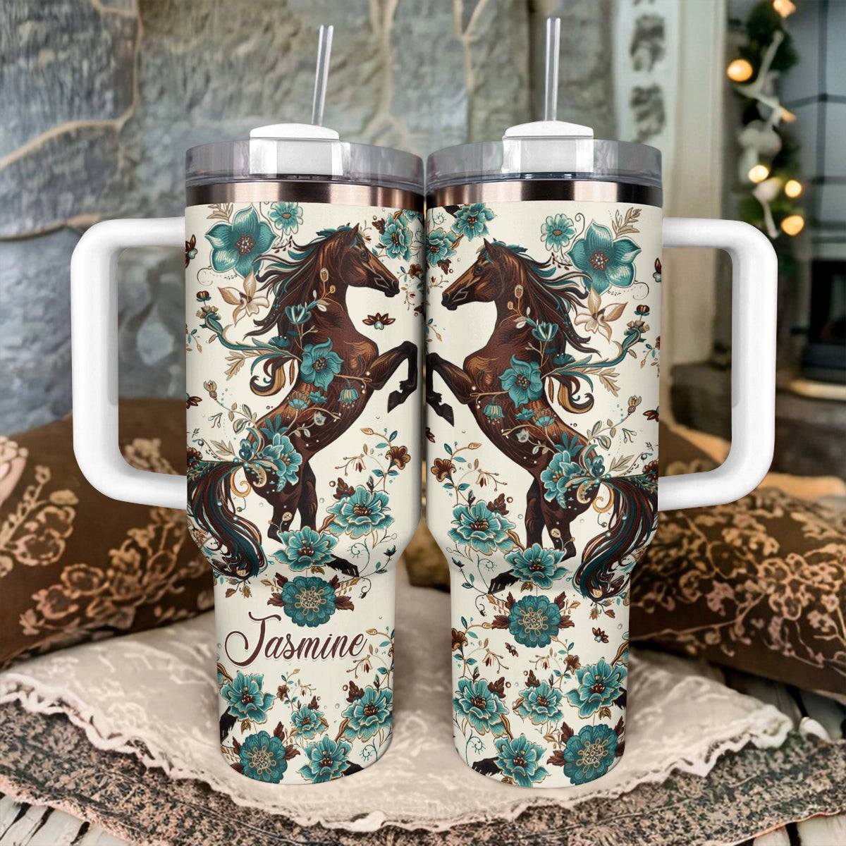 Shineful Tumbler Personalized Horse Equine Elegance