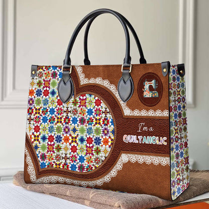 Shineful Leather Bag I'm Quilt Aholic