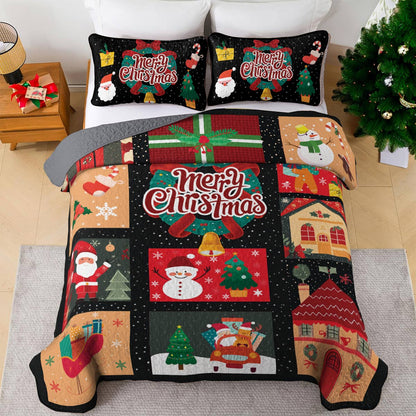 Shineful All Season Quilt 3-Piece Set Christmas Cheer